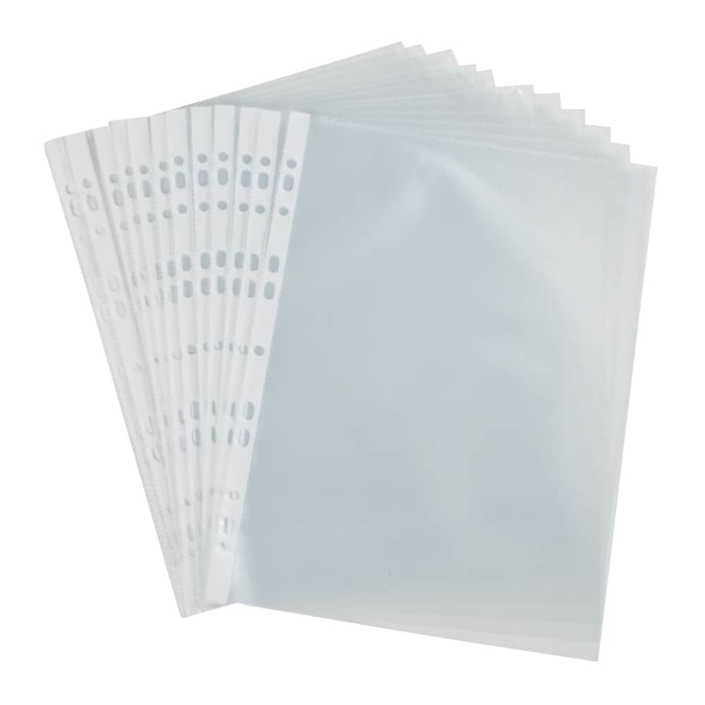 Folii protectie documente Falken Cristal, A4, 120 microni, 10 bucati