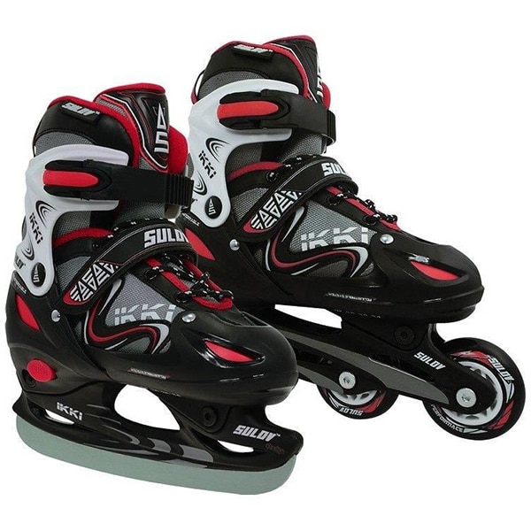 Role 2in1 DHS Ikky Boy L, 39-42, negru-rosu