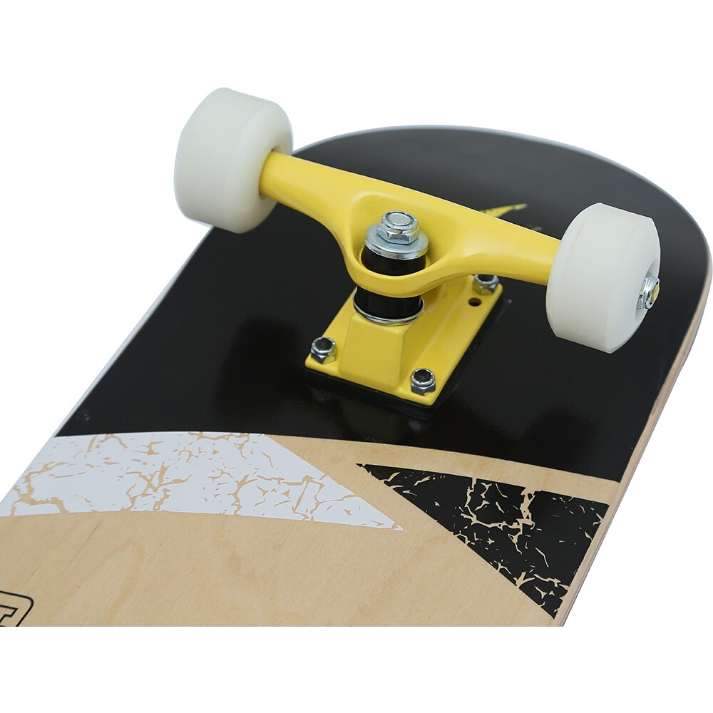 Skateboard MYRIA MY7218 Clasic, 79 x 20 cm, lemn, bej-galben