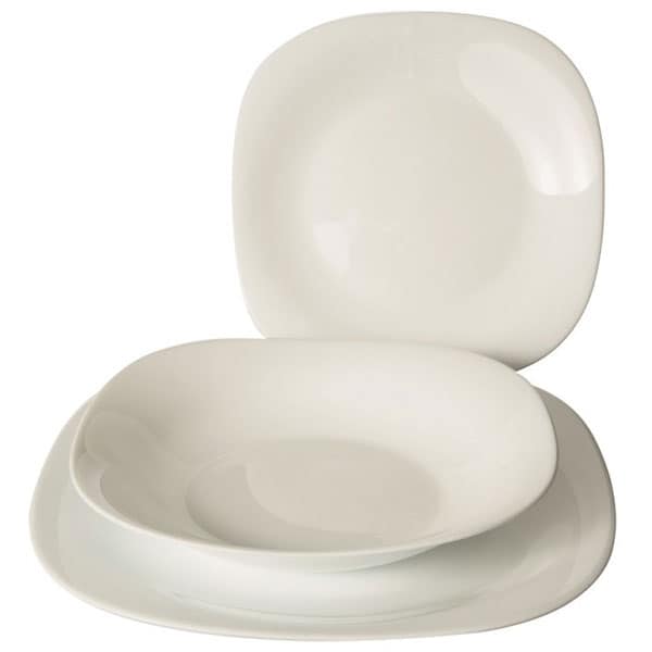 Set de masa BORMIOLI Parma, 18 piese, opal