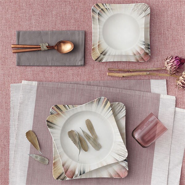 Set de masa GURAL Spinoza GBSSPN24Y4100725, 24 piese, portelan