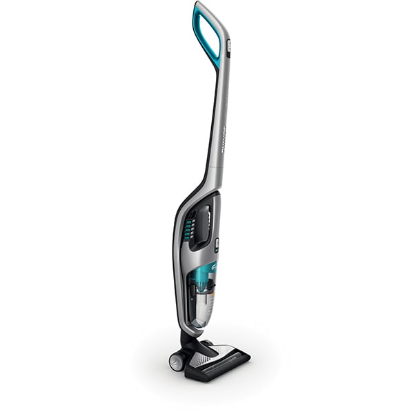Aspirator vertical PowerPro Aqua 3in1 PHILIPS FC6408/01, 0.6l, 25.2V, autonomie max 60 min, PowerCyclone, argintiu-negru 