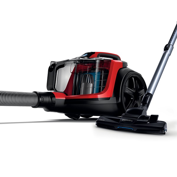 Aspirator fara sac PHILIPS PowerPro Expert FC9729/09, 2l, 900W, 75dB, rosu-negru