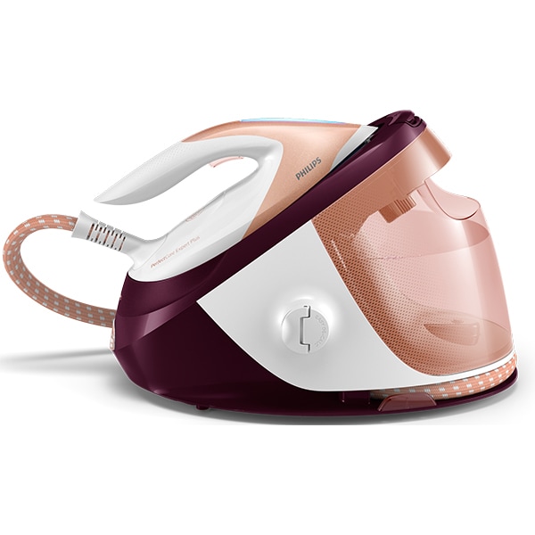 Statie de calcat PHILIPS GC8962/40 PerfectCare Expert Plus, 2100W, 520g/min, 1.8l, talpa SteamGlide Advanced, alb-roz