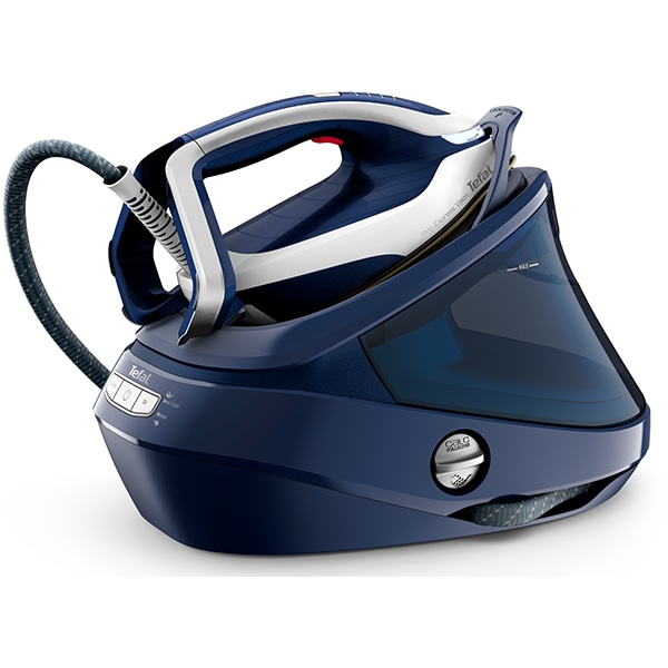 Statie de calcat TEFAL Pro Express Vision GV9812E0, 3000W, 700g/min, 1100ml, talpa Durilium AirGlide Autoclean, albastru-alb