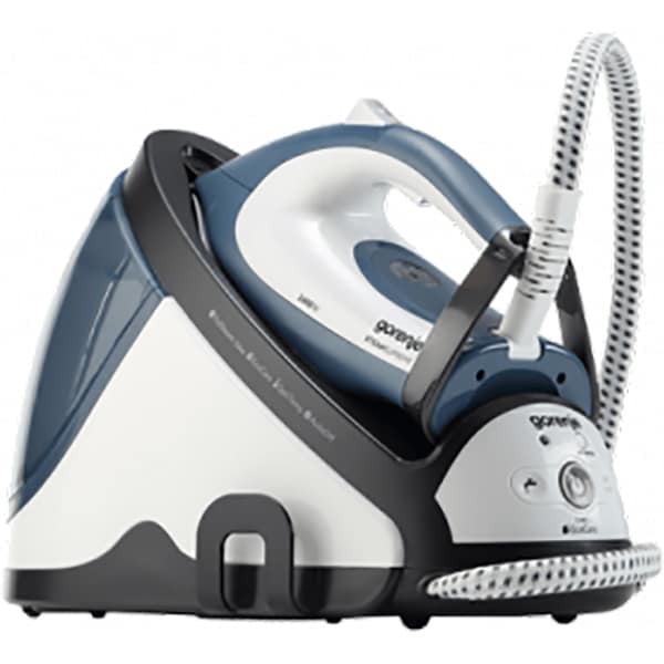 Statie de calcat GORENJE Supreme SGH2400BB, 2400W, 600g/min, 1.7l, talpa ceramica, alb-albastru deschis 
