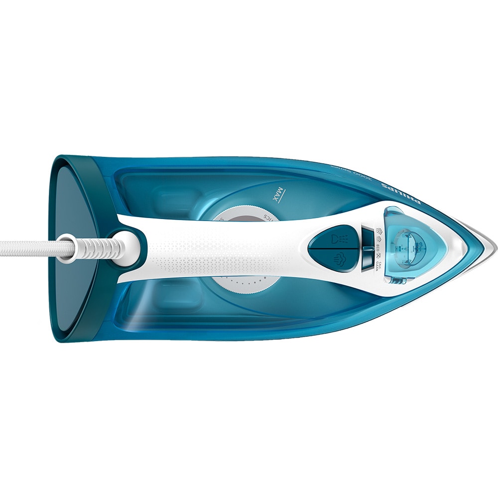 Fier de calcat PHILIPS Seria 3000 DST3011/20, 2100W, 140g/min, 300ml, talpa Ceramica, albastru-alb