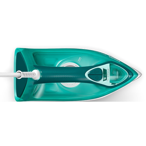 Fier de calcat PHILIPS Seria 3000 DST3030/70, 2200W, 180g/min, 300ml, talpa ceramica, verde-alb