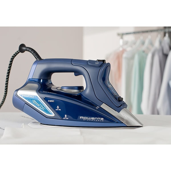 Fier de calcat ROWENTA Steamforce DW9240F1, 3100W, 230g/min, 350ml, talpa Microsteam 400 Profile Laser, albastru inchis