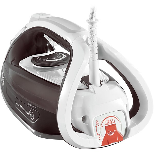 Fier de calcat TEFAL Ultragliss FV4963E0, 2500W, 170g/min, 270ml, talpa Durilium, gri inchis-alb