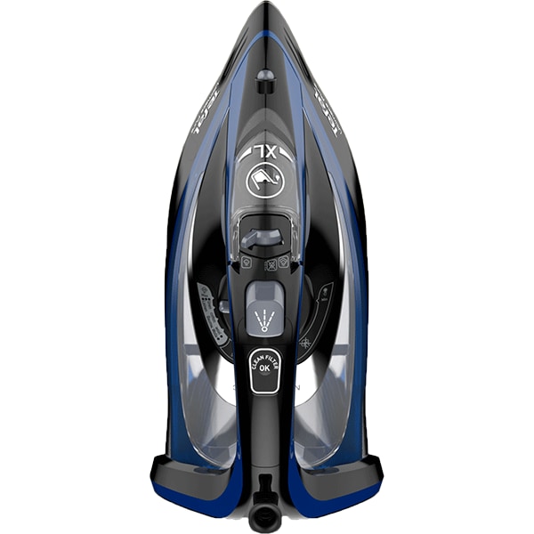 Fier de calcat TEFAL Ultimate Pure FV9848E0, 3200W, 260g/min, 350ml, talpa Durilium, negru-albastru