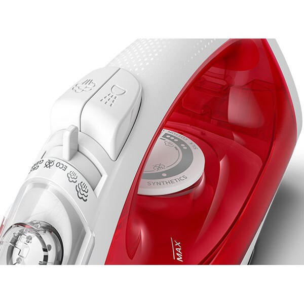 Fier de calcat PHILIPS EasySpeed GC1742/40, 2000W, 90g/min, 220ml, talpa SteamGlide, alb-rosu