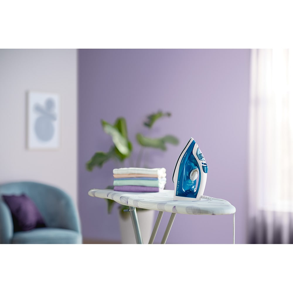 Fier de calcat PHILIPS Easyspeed GC1750/20, 2000W, 100g/min, 220ml, talpa antiaderenta, albastru-alb