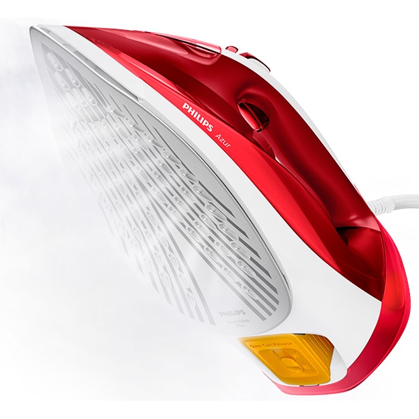 Fier de calcat PHILIPS Azur GC4554/40, 2500W, 220g/min, talpa SteamGlide Plus, alb-rosu