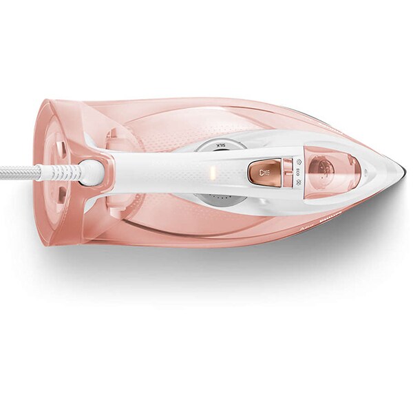 Fier de calcat PHILIPS Azur GC4905/40, 3000W, 250g/min, 240ml, talpa SteamGlide Elite, alb-roz