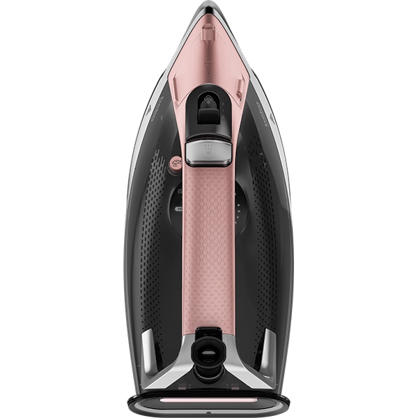 Fier de calcat BEKO Future Iron SIM8130P, 3000W, 270g/min, 350ml, talpa Soft Glide, negru-roz