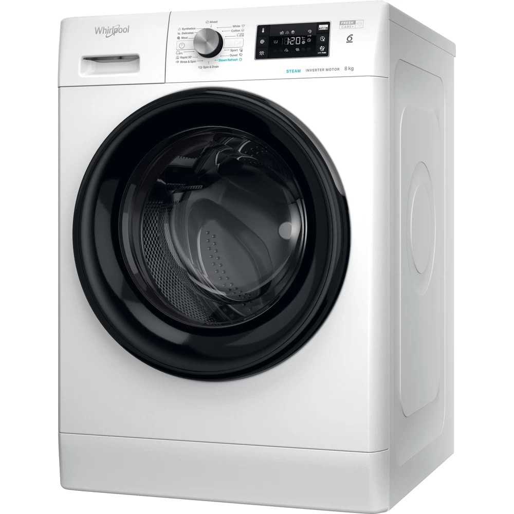 Masina de spalat rufe frontala WHIRLPOOL FFB 8469 BV EE, 6th Sense, 8 kg, 1400 rpm, Clasa A, alb