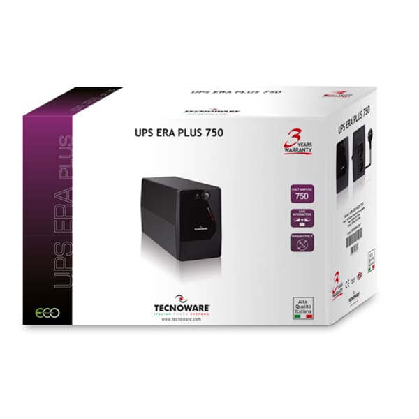 Unitate UPS TECNOWARE Era Plus 750, 750VA, Schuko, AVR
