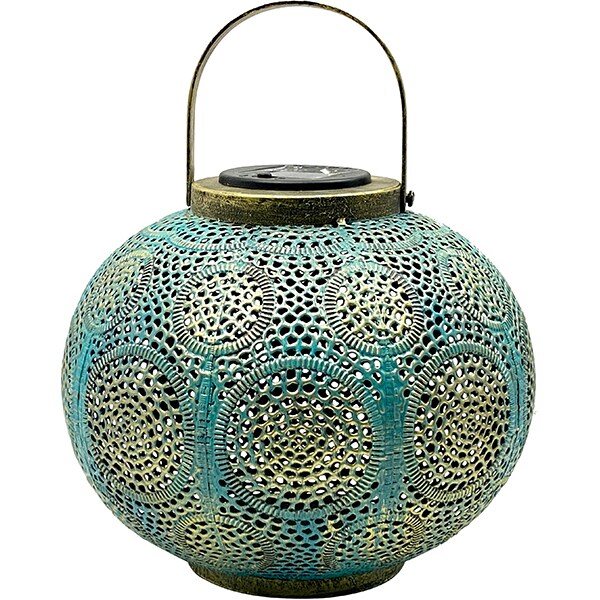 Lampa solara decorativa FLINK FK-LS-HY202003, 0.15W, 8lm, IP44, turcoaz