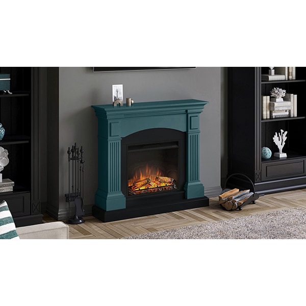 Semineu electric TAGU Magna Soft Turquoise, 1500W,Focar 3D, Telecomanda, Turcoaz