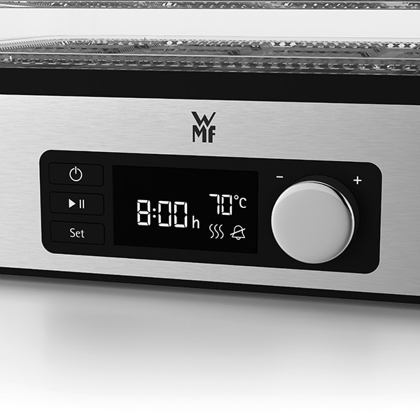 Aparat de deshidratrat WMF Kitchenminis Snack to go 415250011, 220W, argintiu-negru