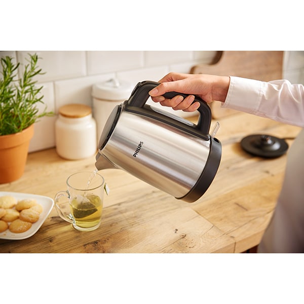 Fierbator apa PHILIPS Daily Collection HD9350/90, 1.7l, 2200W, argintiu-negru