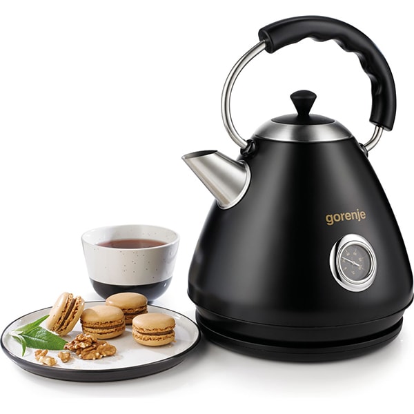 Fierbator apa GORENJE K17CLBK, 1.7l, 2200W, negru-argintiu