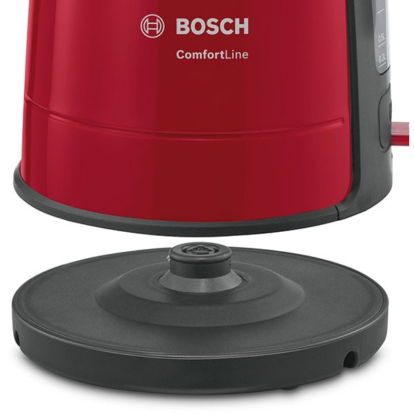 Fierbator apa BOSCH ComfortLine TWK6A014, 1.7l, 2400W, rosu-gri