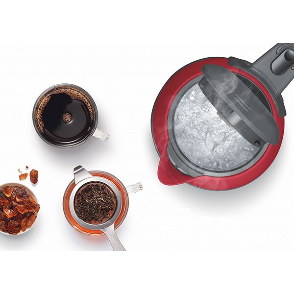 Fierbator apa BOSCH ComfortLine TWK6A014, 1.7l, 2400W, rosu-gri