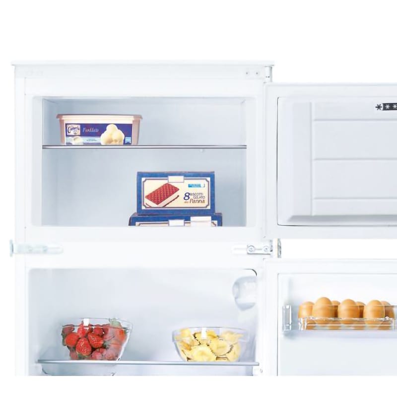 Frigider incorporabil cu doua usi CANDY CFBD2450/2E, 220 l, H 144.6 cm, Clasa F, alb
