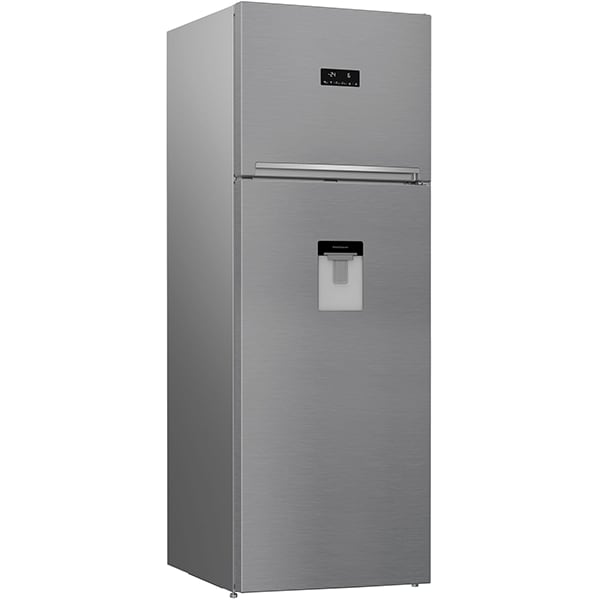 Frigider cu doua usi BEKO RDNE535E30DZXB, NeoFrost, 471 l, H 193 cm, Clasa A++, Dozator apa, argintiu