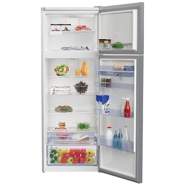 Frigider cu doua usi BEKO RDNE535E30DZXB, NeoFrost, 471 l, H 193 cm, Clasa A++, Dozator apa, argintiu