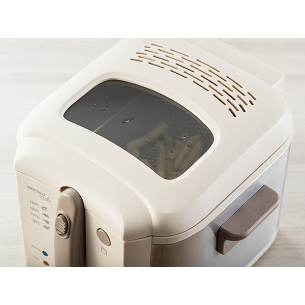 Friteuza DELIMANO Perla 110001550, 2.5l, 1600W, crem-argintiu