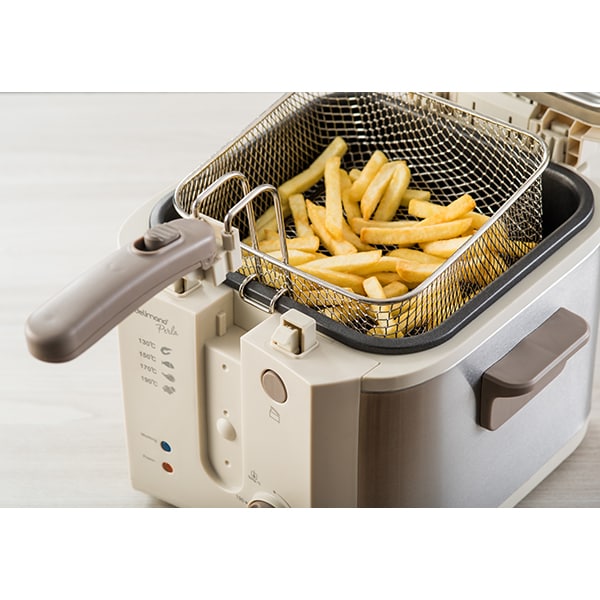 Friteuza DELIMANO Perla 110001550, 2.5l, 1600W, crem-argintiu