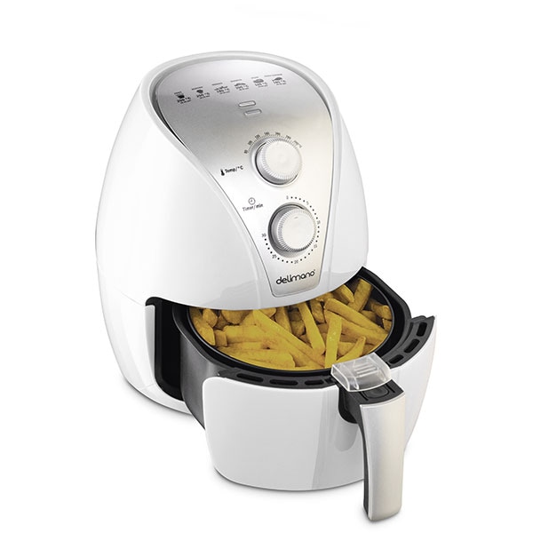 Friteuza cu aer cald DELIMANO 110051936, 2.5kg, 1500W, alb-argintiu