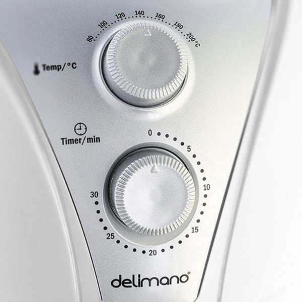 Friteuza cu aer cald DELIMANO 110051936, 2.5kg, 1500W, alb-argintiu