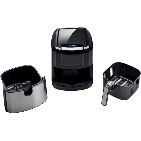 Friteuza cu aer cald GORENJE AF1700DB, 5l, 1700W, negru-argintiu
