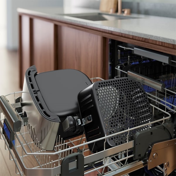 Friteuza cu aer cald ELECTROLUX Explore 6 E6AF1-6ST, 2kg, 5.4l, 1800W, argintiu-negru