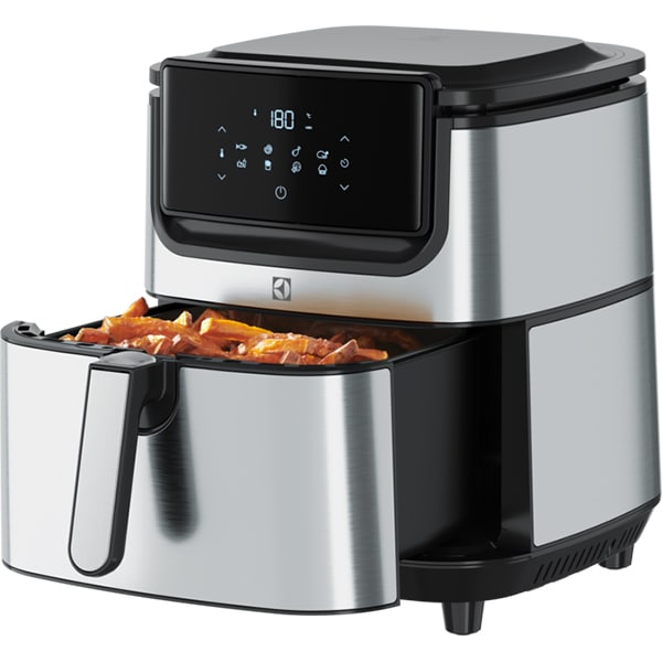 Friteuza cu aer cald ELECTROLUX Explore 6 E6AF1-6ST, 2kg, 5.4l, 1800W, argintiu-negru