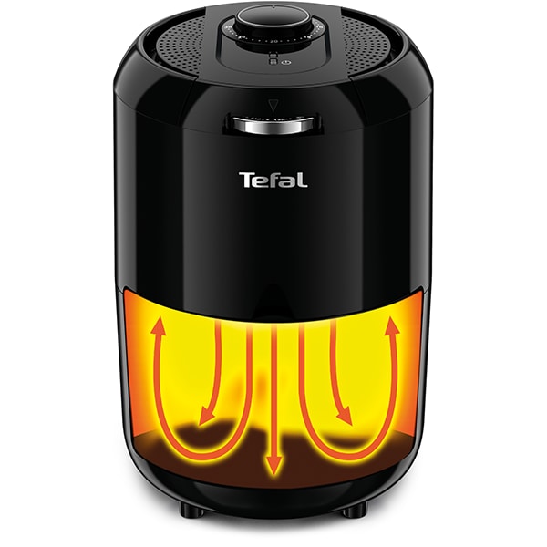 Friteuza cu aer cald TEFAL Easy Fry Compact EY101815, 1.2kg, 1.6l, 1030W, negru