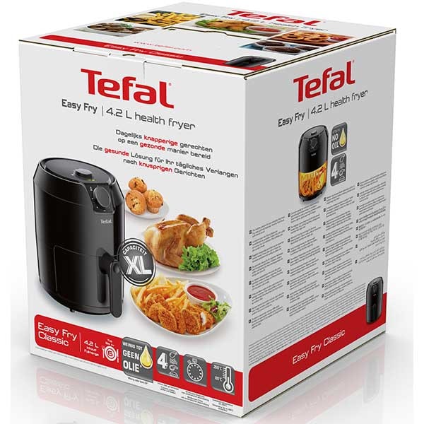 Friteuza TEFAL Easy Fry Classique XL EY201815, 1.2kg, 4.2l, 1500W, negru