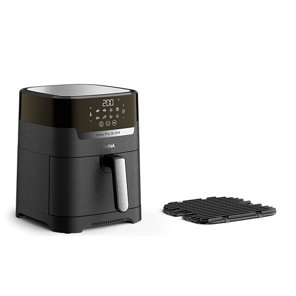 Friteuza cu aer cald TEFAL Easy Fry&Gril EY505815, 1.2kg, 4.2l, 1400W, negru-argintiu