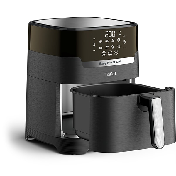 Friteuza cu aer cald TEFAL Easy Fry&Gril EY505815, 1.2kg, 4.2l, 1400W, negru-argintiu