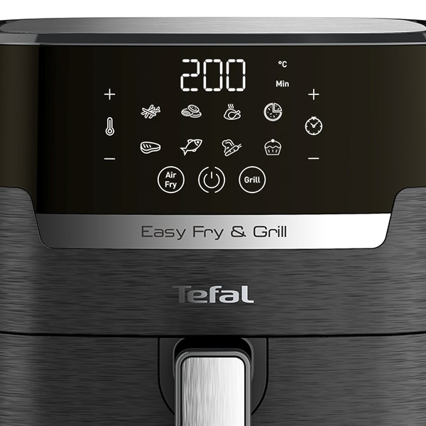 Friteuza cu aer cald TEFAL Easy Fry&Gril EY505815, 1.2kg, 4.2l, 1400W, negru-argintiu