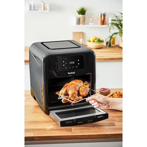 Friteuza cu aer cald multifunctionala TEFAL Easy Fry FW501815, 1.7kg, 11l, 2000W, negru-argintiu