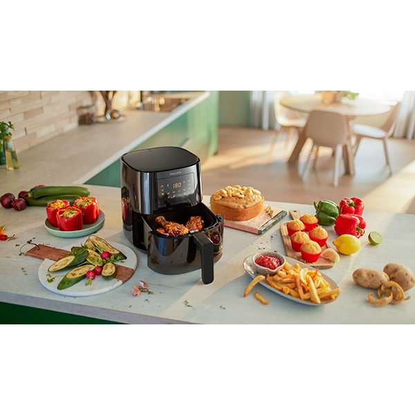 Friteuza cu aer cald PHILIPS Airfryer Essential HD9252/90, 0.8kg, 4.1l, 1400W, negru