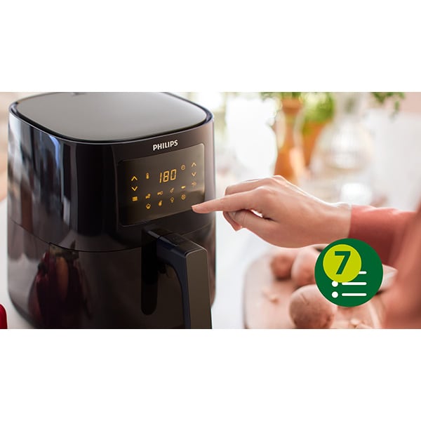 Friteuza cu aer cald PHILIPS Airfryer Essential HD9252/90, 0.8kg, 4.1l, 1400W, negru