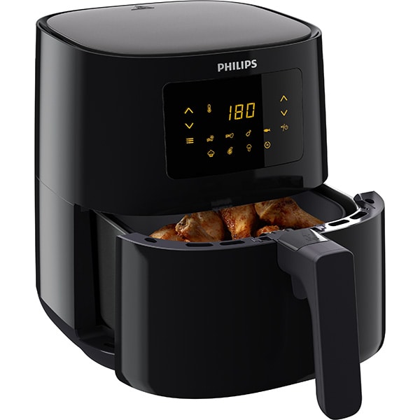Friteuza cu aer cald PHILIPS Airfryer Essential HD9252/90, 0.8kg, 4.1l, 1400W, negru