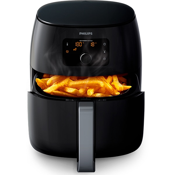 Friteuza cu aer cald PHILIPS Avance Collection Airfryer XXL HD9650/90, 1.4kg, 7.3l, 2225W, negru-argintiu