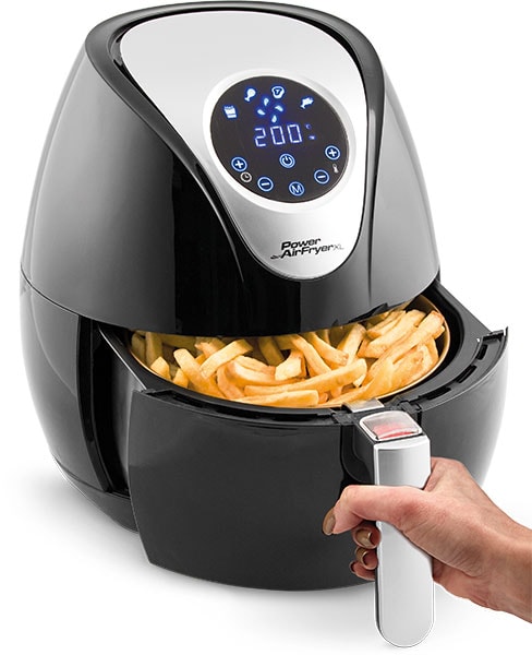 Aparat de gatit cu aer cald Power Air Fryer Deluxe MEDIASHOP M14265, 2.3l, 1350W, negru